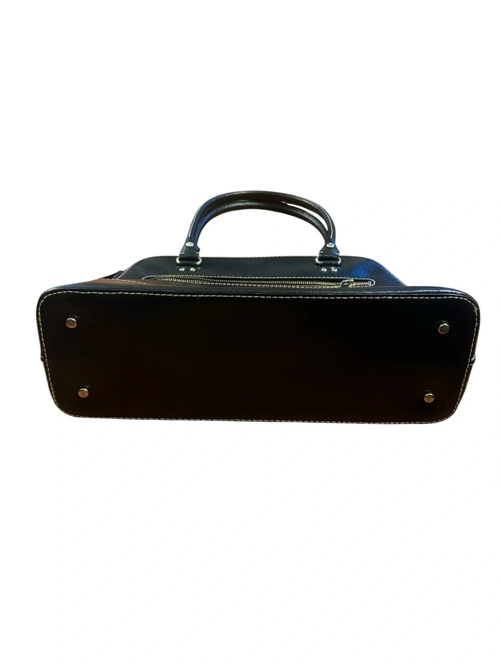 kate spade Black Leather Dome Satchel